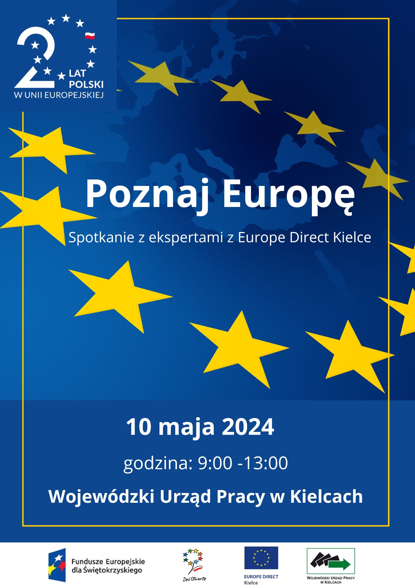 Obrazek dla: Zapraszamy na Dni Otwarte Funduszy Europejskich do Wojewódzkiego Urzędu Pracy w Kielcach!