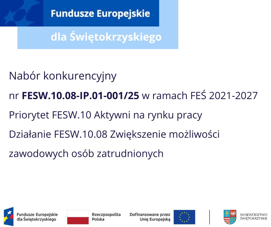 Zdjęcie artykułu Zmiana regulaminu i wydłużenie naboru FESW.10.08-IP.01-001/25
