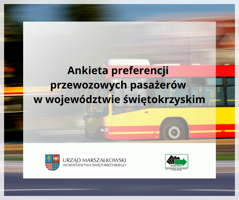 Zdjęcie artykułu Ankieta preferencji przewozowych pasażerów w województwie świętokrzyskim