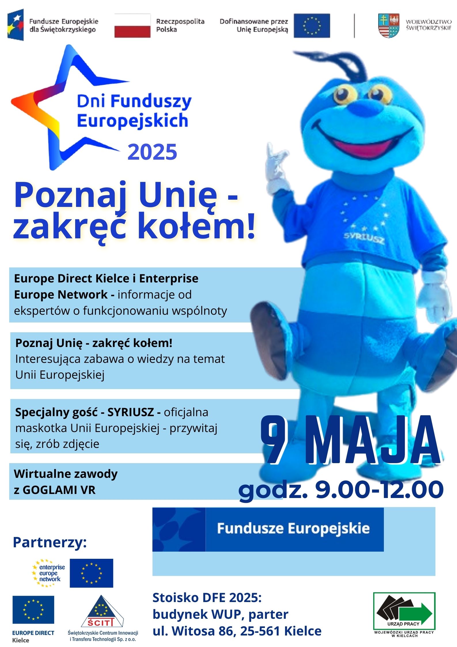 Zdjęcie artykułu „Poznaj Unię – zakręć kołem” – Dni Funduszy Europejskich w WUP Kielce