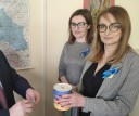 Akcja Pomagam Ukrainie - Dyrektor WUP w Kielcach Aleksandra Marcinkowska i Wicedyrektor WUP W Kielcach Agnieszka Kubicka