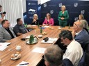 Wicemarszałek Województwa Renata Janik otwiera spotkanie Regionalnego Forum Gospodarczego