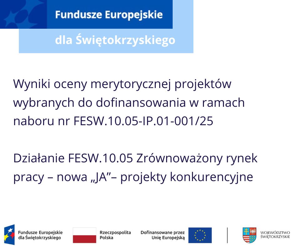 Obrazek dla: Lista projektów ocenionych na etapie oceny merytorycznej...
