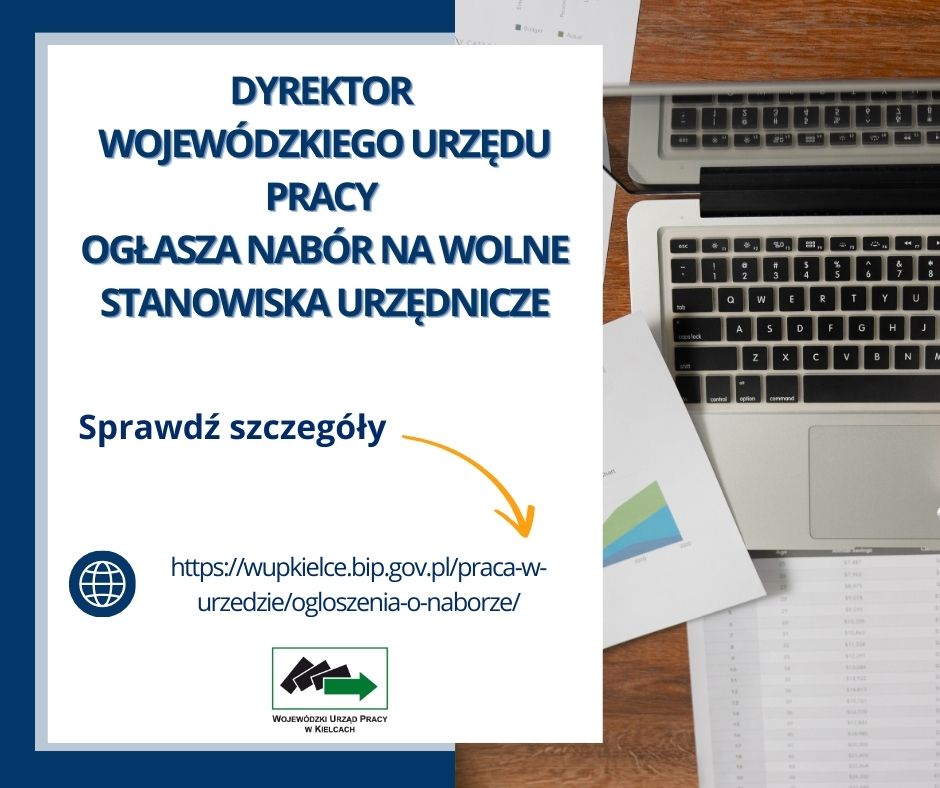 Zdjęcie artykułu Oferty pracy na wolne stanowiska urzędnicze w WUP Kielce