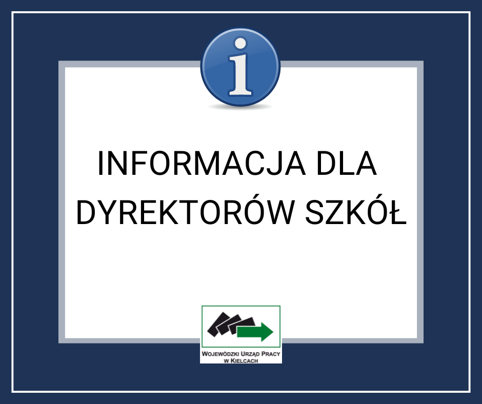 Zdjęcie artykułu INFORMACJA DLA DYREKTORÓW SZKÓŁ