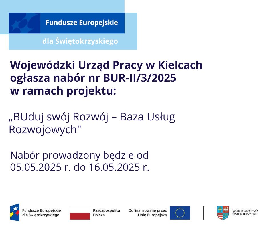 Zdjęcie artykułu Ogłoszenie o naborze BUR-II/3/2025