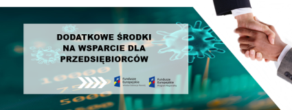 Zdjęcie artykułu Dodatkowe środki na wsparcie przedsiębiorców