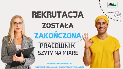 Zdjęcie artykułu Rekrutacja do projektu „Pracownik szyty na miarę”...