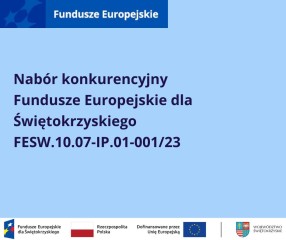 Zdjęcie artykułu Nabór : FESW.10.07-IP.01-001/23