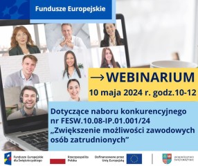 Zdjęcie artykułu Webinarium dotyczące naboru konkurencyjnego nr...