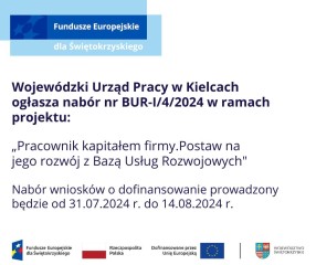 Zdjęcie artykułu Nabór BUR-I/4/2024 działanie 10.6 DLA PRACODAWCÓW